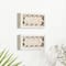 Set of 2 Beige Wood Farmhouse Sign Wall Decor, 12.25" x 7"